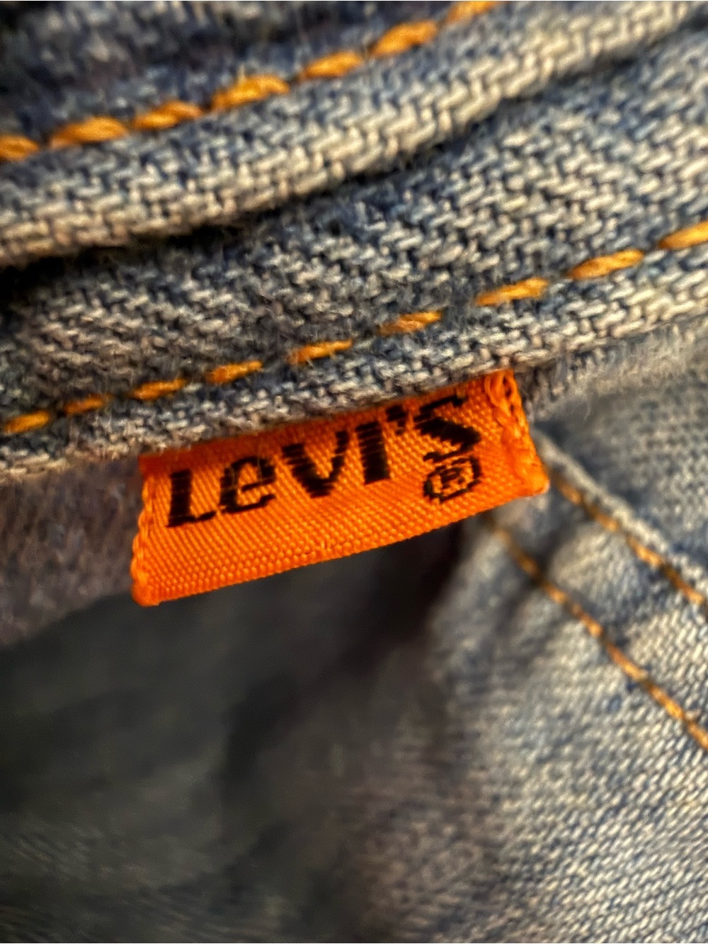 Levis Orange Tab Vintage Braided Waist 27 High Rise Wide Leg Boho Western Retro - Picture 8 of 10